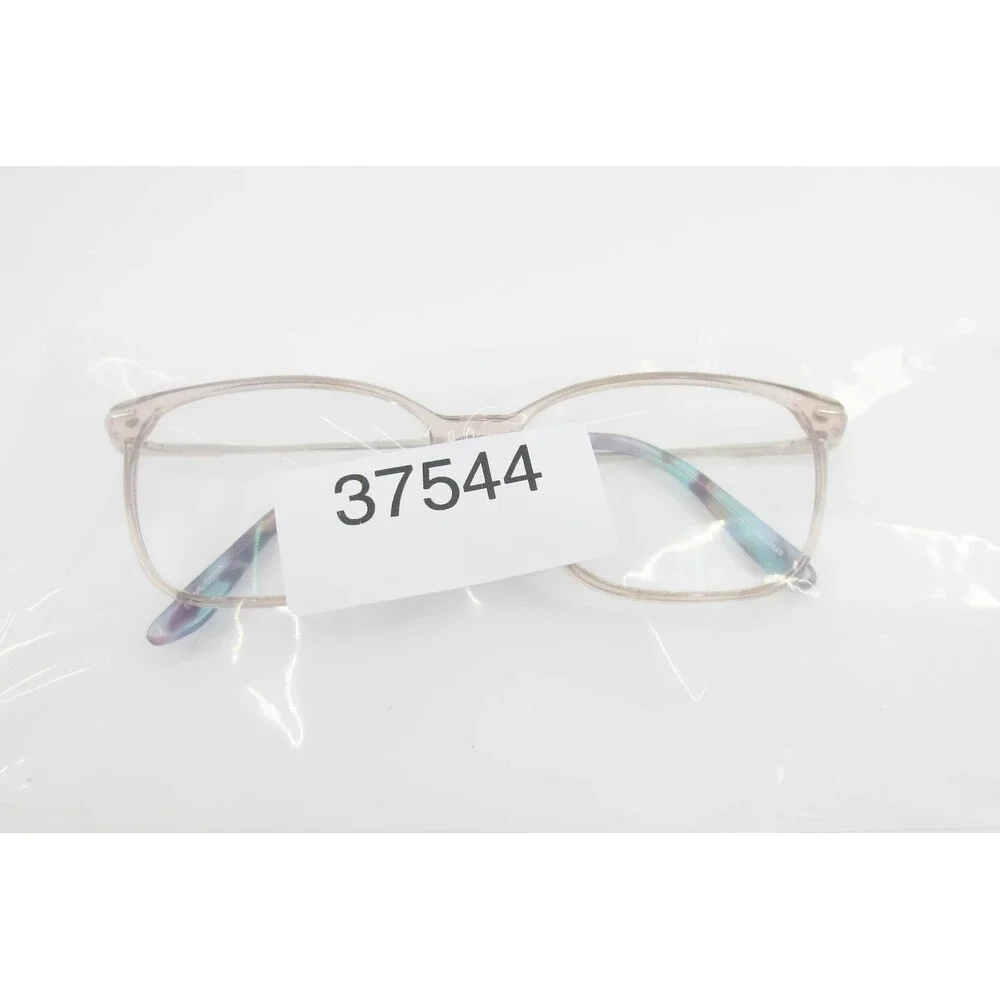 Safilo Elasta 3545 Eyeglasses Gold Tan Cat Eye Frame Multi Color Temple Tips